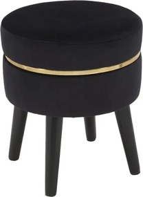 Taburet PARIS 35 cm čierny