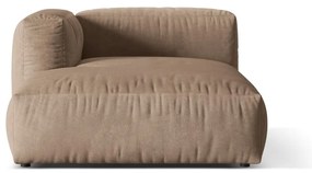 Svetlohnedý zamatový modul pohovky (ľavý roh) Martina – Micadoni