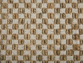Jutový koberec 50 x 80 cm béžový ZERDALI Beliani