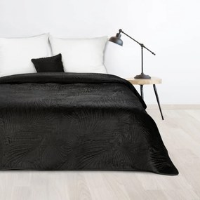 Dekorstudio Luxusný zamatový prehoz na posteľ LUIZ4 v čiernej farbe Rozmer prehozu (šírka x dĺžka): 170x210cm