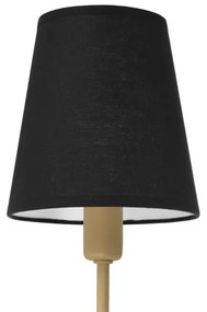 Luster na tyči MADELA 5xE14/40W/230V čierna/béžová