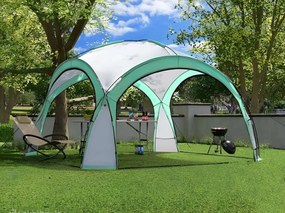 Pavilónový stan YENA s obalom 350x350 cm zeleno-biely