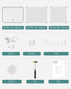 Skrinka na topánky v bielej farbe s možnosťou prepojenia