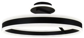 LED Stmievateľný prisadený luster LED/86W/230V 3000-6500K čierna + diaľkové ovládanie