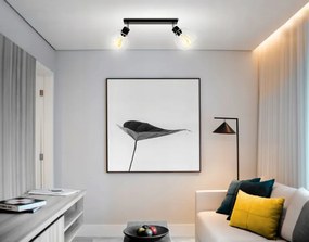 BERGE LED stropné svietidlo - 2xE27 - DRUCIAN WHITE gule