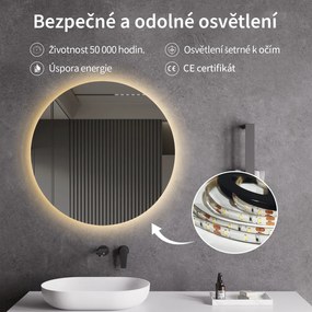 Cerano Nome, LED kúpeľňové zrkadlo Ø 80 cm, CER-CER-476726