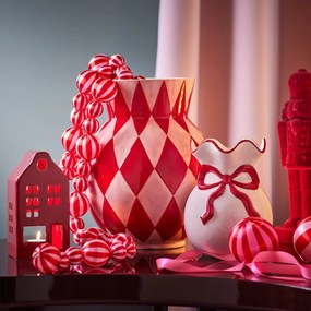 PRESENT Váza mašľa 13 cm - ružová
