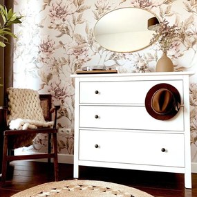 Tapeta pivonky béžová 280×100 cm