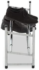 Kovový teleskopický stojan na topánky v striebornej farbe – Premier Housewares