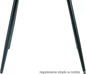 SI Stolička Rick Velvet čierna