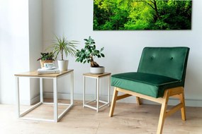 Květinový stojan Loft Arben 40 cm bílý/dub Craft