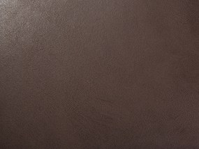 Elegantná hnedá pohovka pre 3 z umelej kože LOKKA Beliani