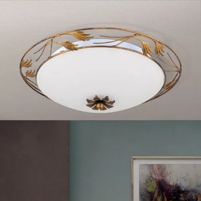 Orion DL 7-509/50 - Stropné svietidlo FLEUR 3xE27/60W/230V pr. 50 cm bronz