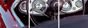 Obraz - Detail automobilu (s hodinami) (90x30 cm)