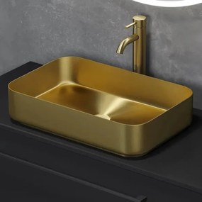 BATH DELUXE 06-052-18-70-00 - Umývadlo na dosku LJORDAL 52x34 cm oceľ/mosadz