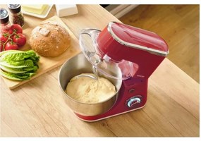 Sencor - Kuchynský robot s nerezovou miskou 1300W/230V červený