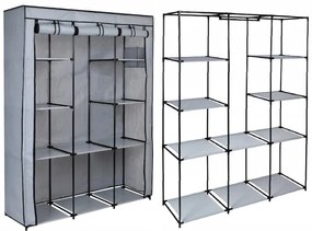 Šatníková skriňa MIRA MAXI sivá