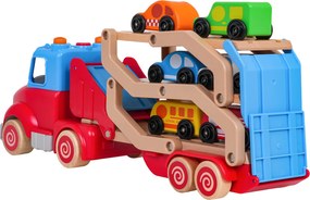 Ramiz Drevený karavan + autá