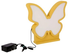 Žltá detská lampička Butterfly - Candellux Lighting