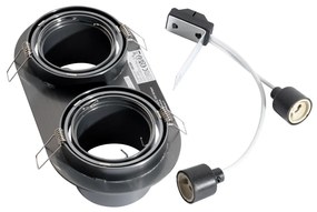 Okrúhle zapustené bodové svetlo tmavosivé GU10 70 mm sklopné 2-svetlo - Installa