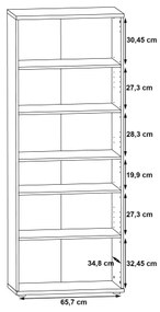 Komoda/Botník SIMO biela/šedý betón