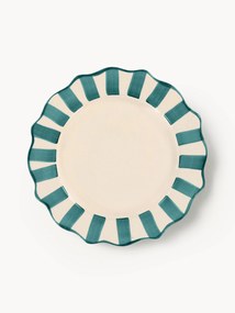 Ručne maľovaný plytký tanier Pine Scalloped