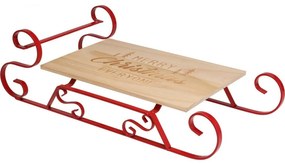 Vianočná servírovacia tácka z borovice Sane, 46 × 22 × 14 cm