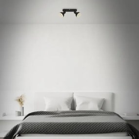 Briloner 2674-025 - Bodové svietidlo RETRO 2xE14/25W/230V čierna