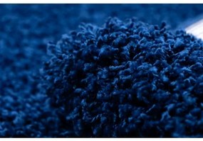 Behúň SOFFI shaggy 5cm tmavo modrá - do kuchyne, predsiene, chodby, haly Veľkosť: 80x300cm