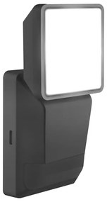 Ledvance -LED Vonkajšie nástenné svietidlo so senzorom SPOT LED/8W/230V IP55 čierna