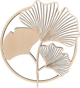 AMADEA Drevený obraz Ginkgo biloba, rozmer 27 cm, český výrobok