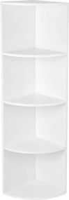 XXXLutz ROHOVÝ REGÁL, biela, 30/129,5/30 cm Boxxx - Online Only drobný nábytok - 002543001308