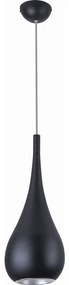 MAXLIGHT P0233 - Luster na lanku DROP 1xE27/40W/230V pr. 20 cm čierna