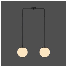 Čierne závesné svietidlo Squid Lighting Efe, výška 100 cm