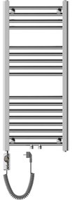 Mexen Mars, elektrické vykurovacie teleso 900x400 mm + vykurovacia tyč 300 W, chrómová, W110-0900-400-2300-01