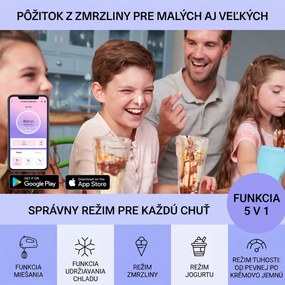 Klarstein Dolce Bacio Smart, zmrzlinovač a jogurtovač, kompresor, 2 l, Wi-Fi, dotykový displej, nehrdzavejúca oceľ