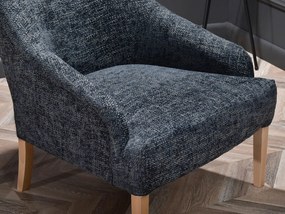 Relaxačné kreslo Roseile (sivá + dub). Akcia -20%. Vlastná spoľahlivá doprava až k Vám domov. 1136276