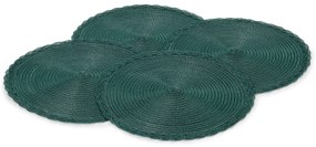 Okrúhle prestierania, 4 ks, zelené