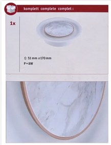 Paulmann 79700 - LED/6,5W Nástenné svietidlo TIRIL 230V