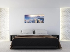 Obraz - Horská krajina v zime (120x50 cm)