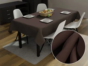 Biante Dekoračný obdĺžnikový obrus Rongo RG-042 Hnedý 140x180 cm