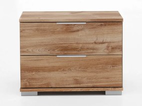 Nočný stolík Easy Plus, 2 zásuvky, dub doskový