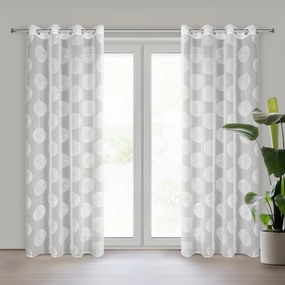 ZÁCLONA NA KRÚŽKOCH MILAGROS 140X250 CM VZOROVANÁ