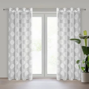 ZÁCLONA NA KRÚŽKOCH MILAGROS 140X250 CM VZOROVANÁ