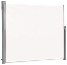 Výklopná bočná markíza, roleta, zástena do záhrady, na terasu - béžová 200 cm