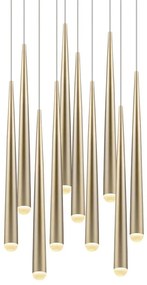 LED závesné svietidlo v zlatej farbe ø 30 cm Cala – Trio Select