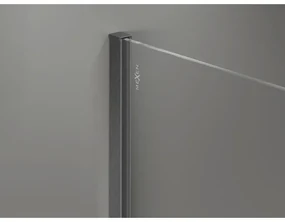 Mexen, Mexen Kioto-X sprchová stena 50 x 200 cm, grafit 10 mm, pištoľovo sivá kartáčovaná - 800-050-101-66-40-X