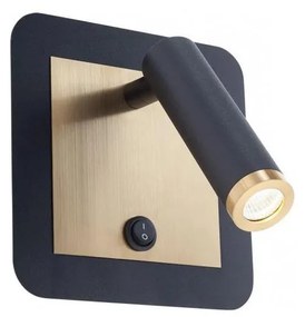 Redo 01-3092 - LED Nástenné bodové svietidlo CLOSER LED/6W/230V čierna