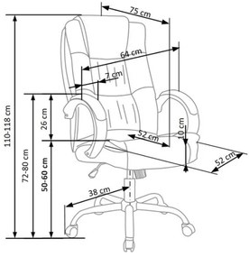 Kancelárska stolička RELAX čierna