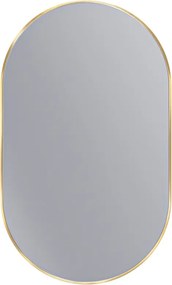 Erga Oval, oválne zrkadlo 60x100cm, zlatý rám, ERG-V01-OVAL-6010-GD